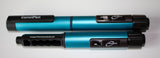 Two blue and black ConviPen devices on a white background