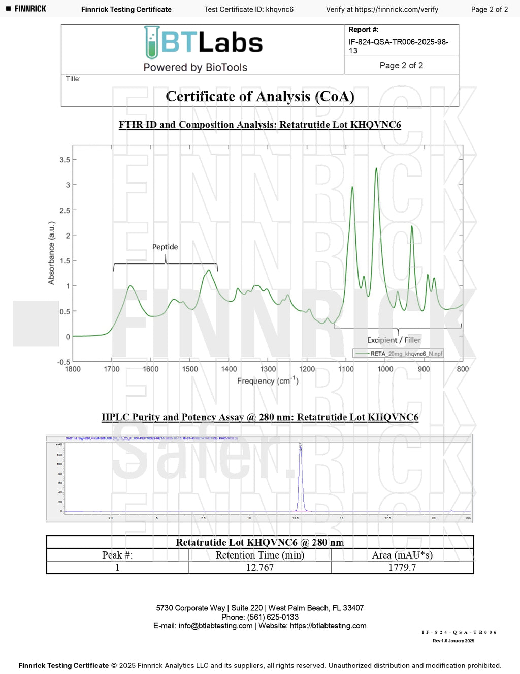 Retatrutide 20mg – Multi-Agonist Peptide for Research